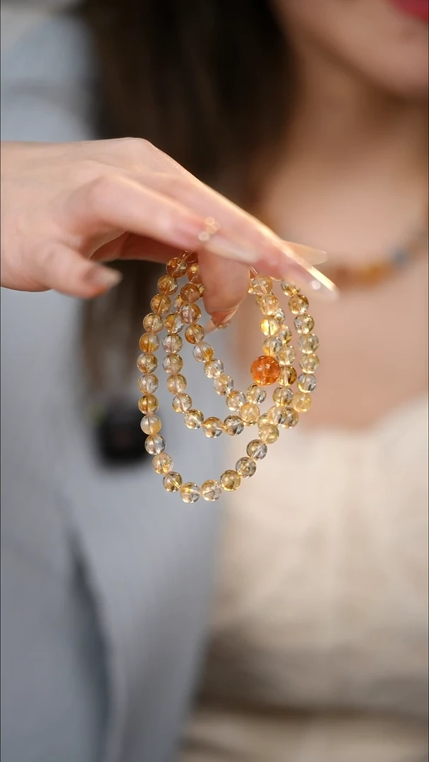 项链未镶嵌水晶黄塔晶