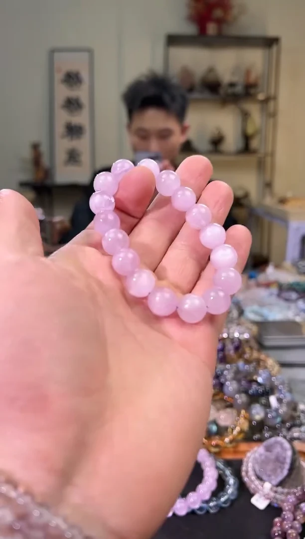 【闪购商品】锂辉石手串未镶嵌12mm紫锂辉手串