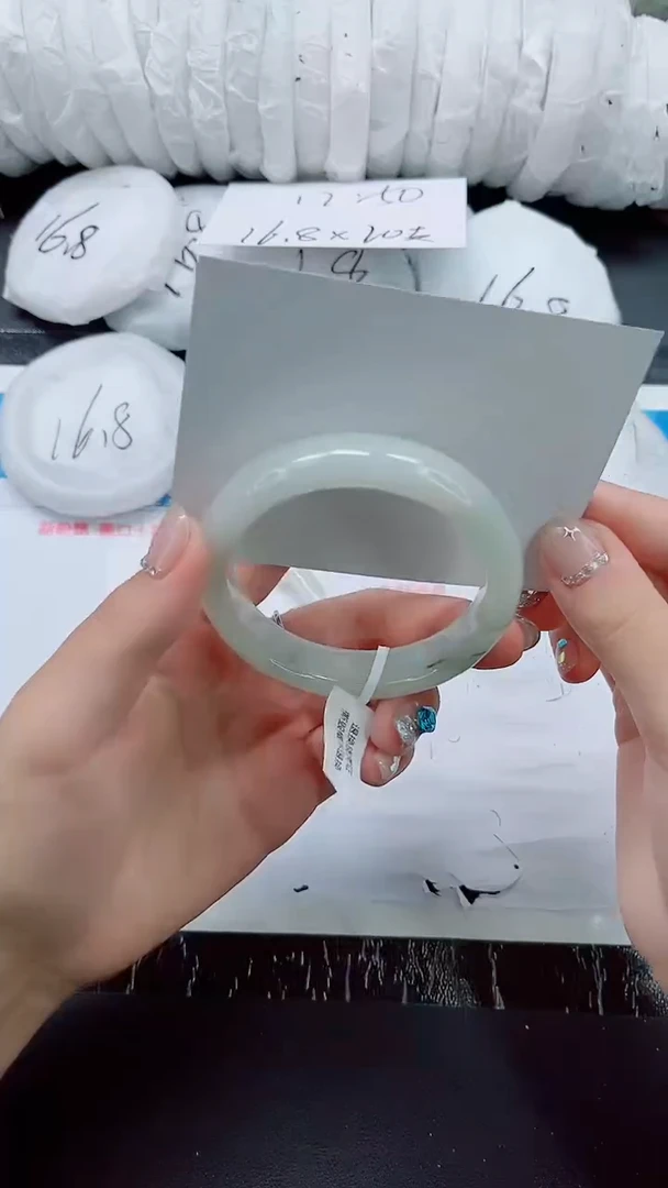 石英质玉手镯未镶嵌0208-圈口58