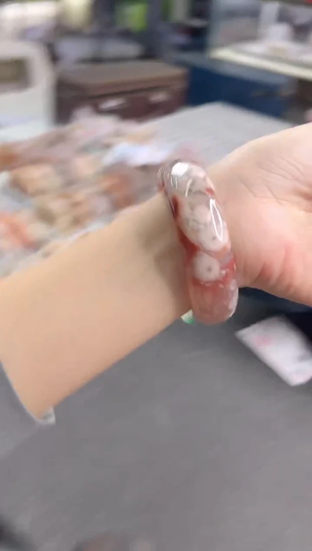 未镶嵌手镯石英质玉尘*丷圈口（赠品镯心）