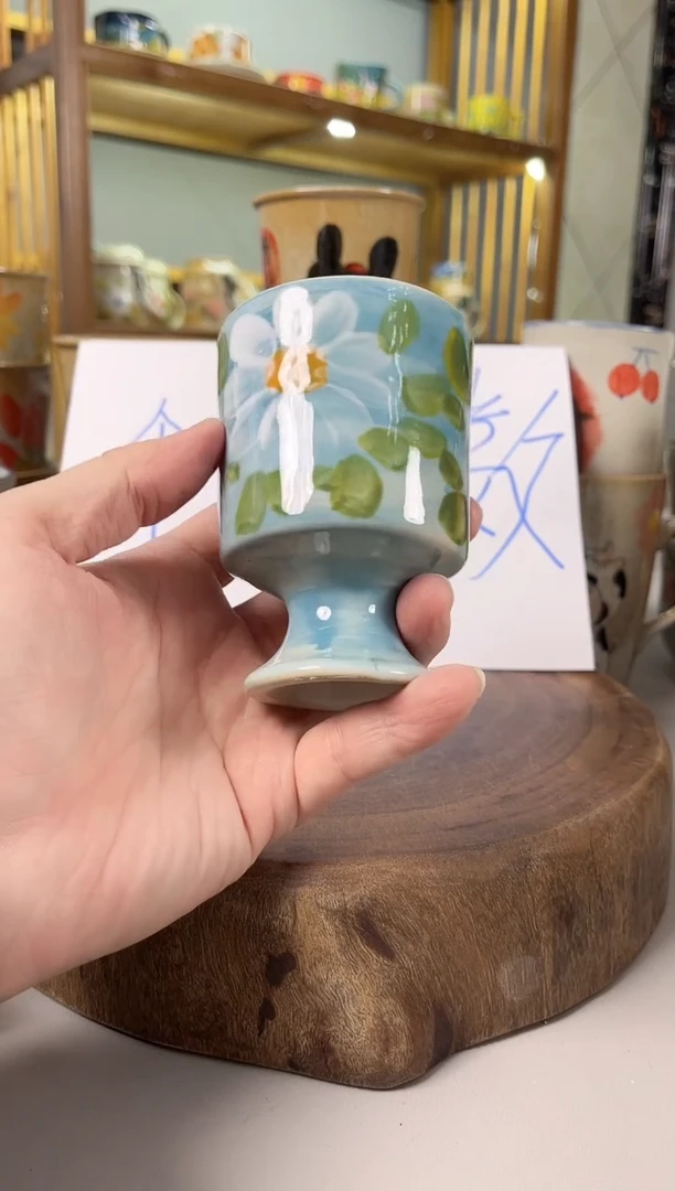 【闪购商品】瓷片手绘高温釉下彩陶瓷