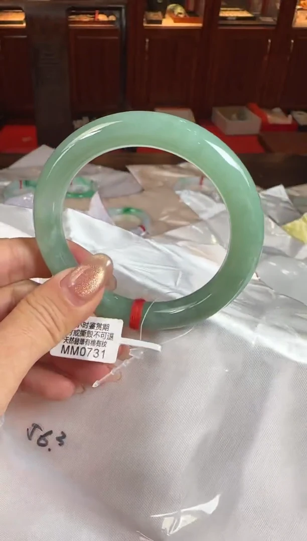 未镶嵌手镯翡翠56圆条MM0731(100元运营费