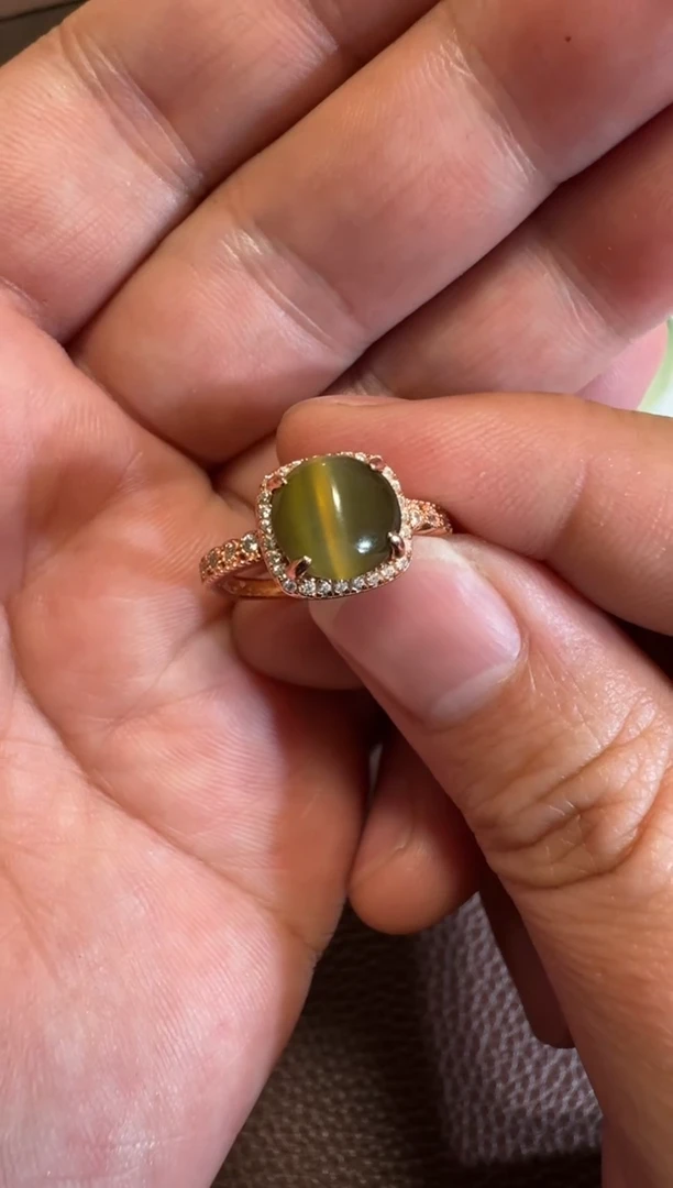 【闪购商品】和田玉戒指银S925镶嵌和田玉