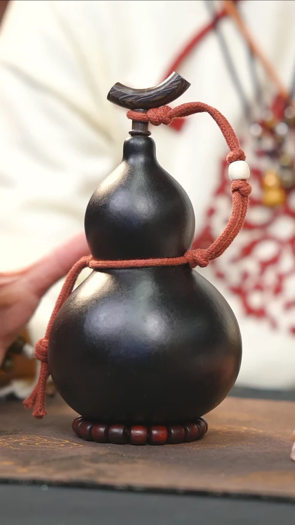 【闪购商品】RN161大漆酒葫芦不包手串及旋转底座