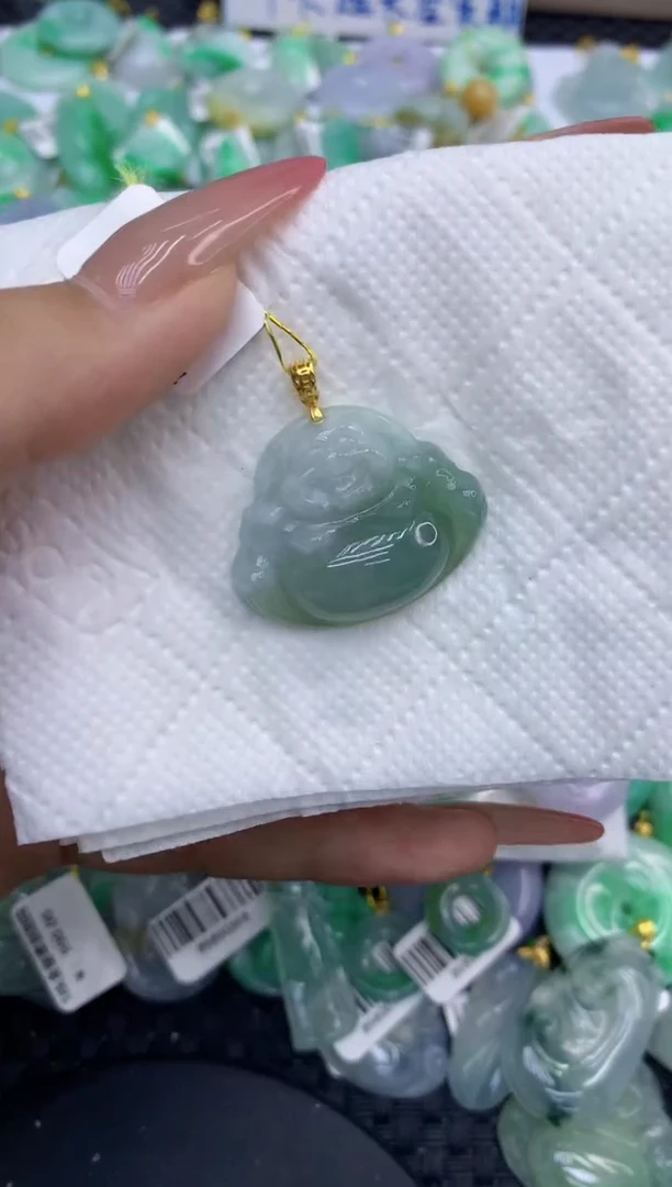 颈饰未镶嵌翡翠天然缅甸A货翡翠