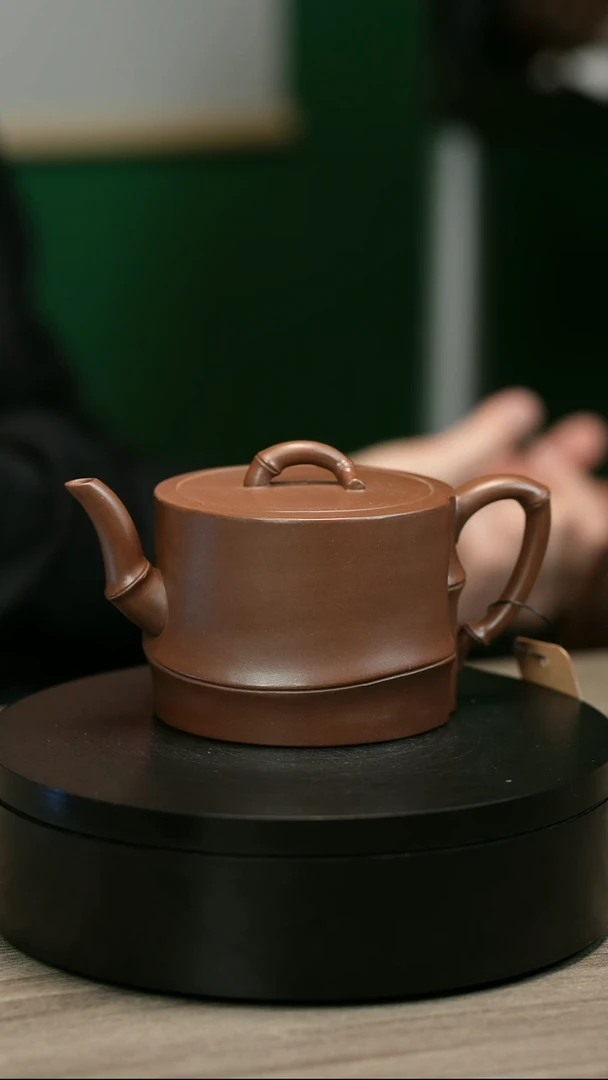 茶壶紫砂尽**烟H2165赵信军光素竹节