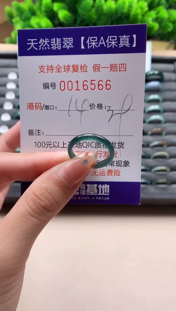未镶嵌戒指翡翠天然  16566