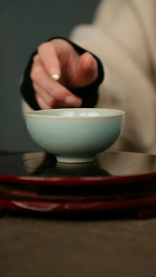 全品 普洱杯 支钉烧 仿古釉