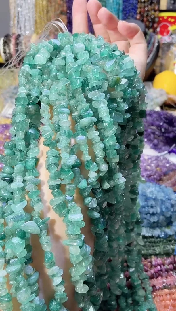 未镶嵌珠宝半成品水晶绿草莓晶