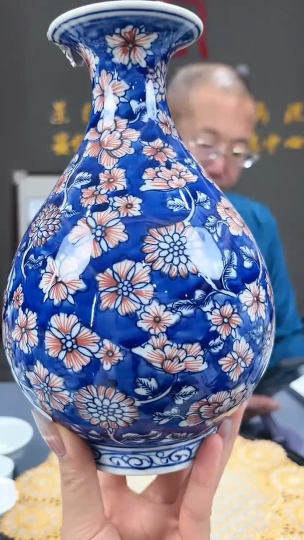 【闪购商品】官窑瓷画院487官窑瓷画院万花玉壶春