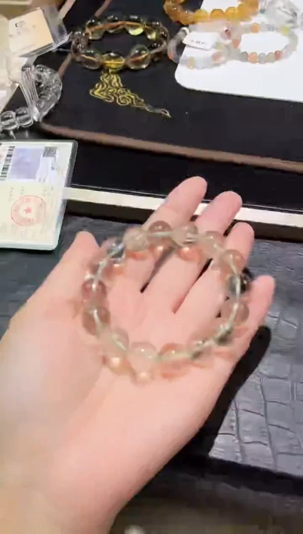 未镶嵌手链水晶70号绿阿赛水晶单圈13+mm