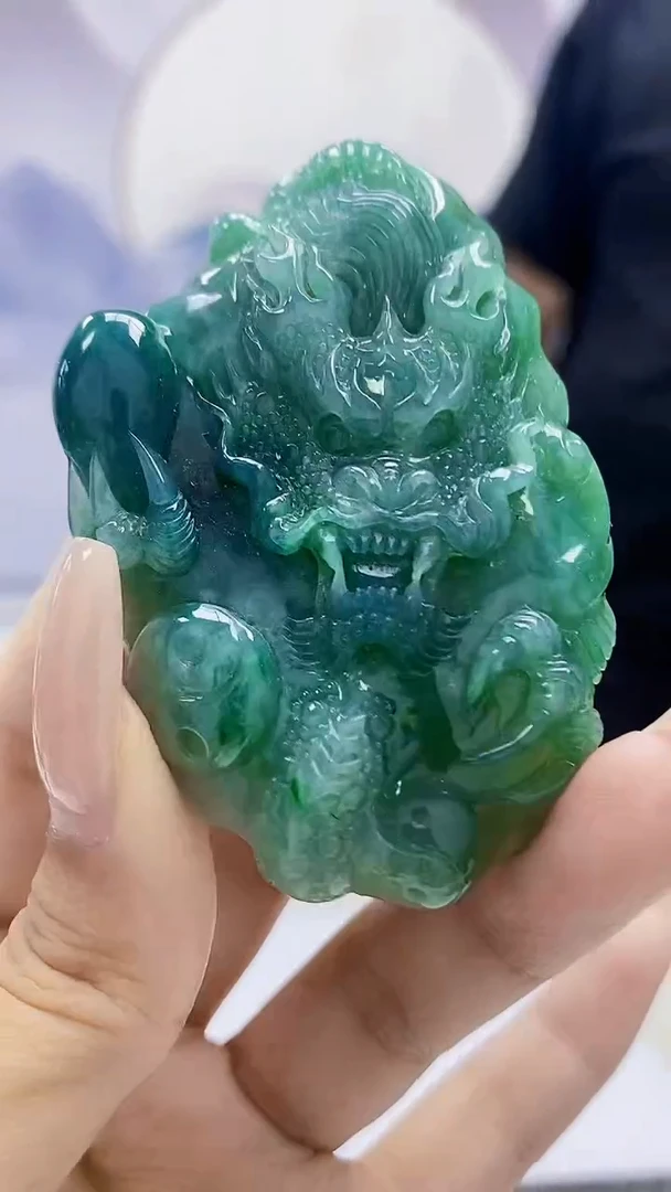 定制翡翠未镶嵌4831xx-毛货挂件71