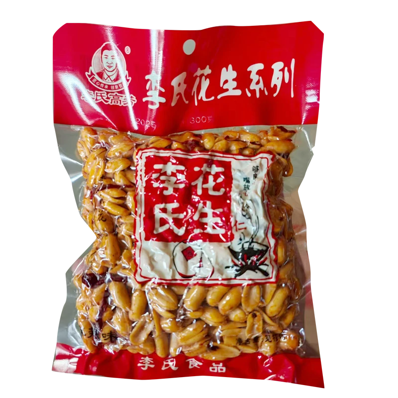 李氏花生油炸花生米下酒菜300g五香味麻辣味
