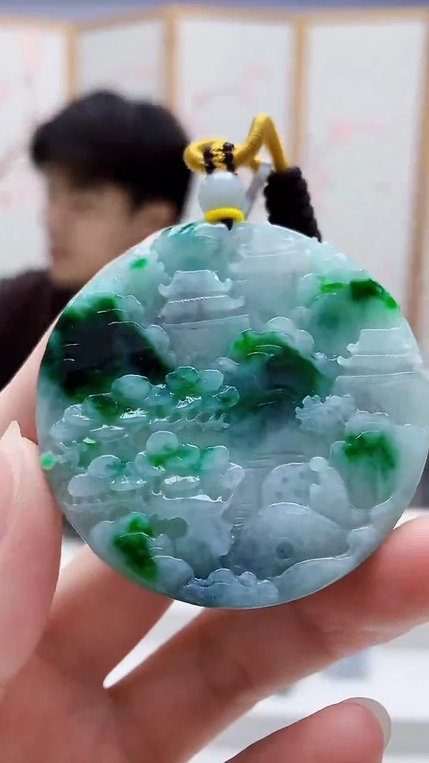 未镶嵌定制翡翠5145ry-毛货挂件67