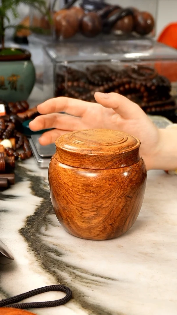 黄花梨/降香黄檀单*海黄茶叶罐