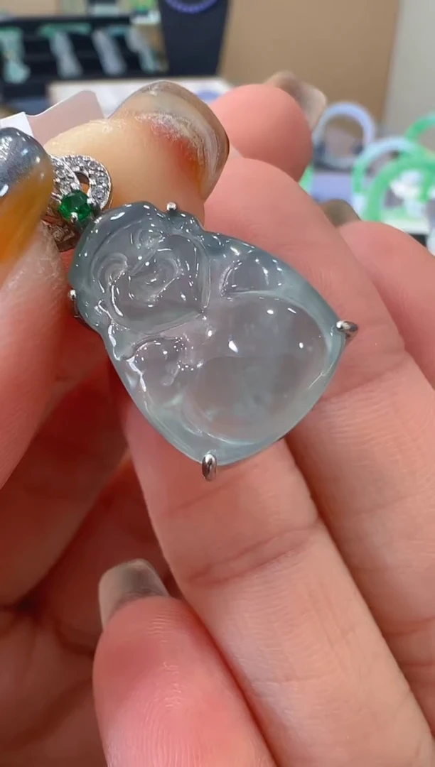 吊坠(不含链)合金翡翠天然A货翡翠多样性发其一LBA06