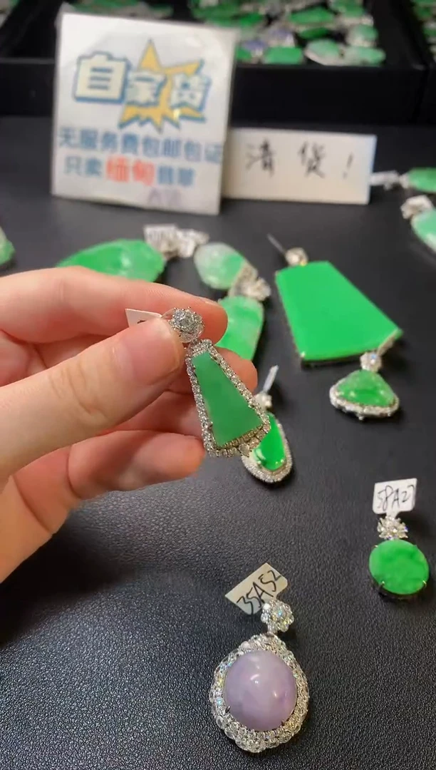 颈饰银S925镶嵌翡翠翡翠1