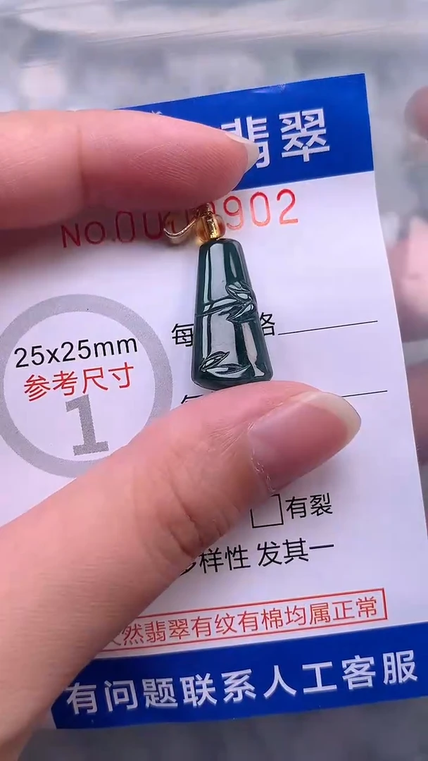 翡翠未镶嵌吊坠(不含链)1