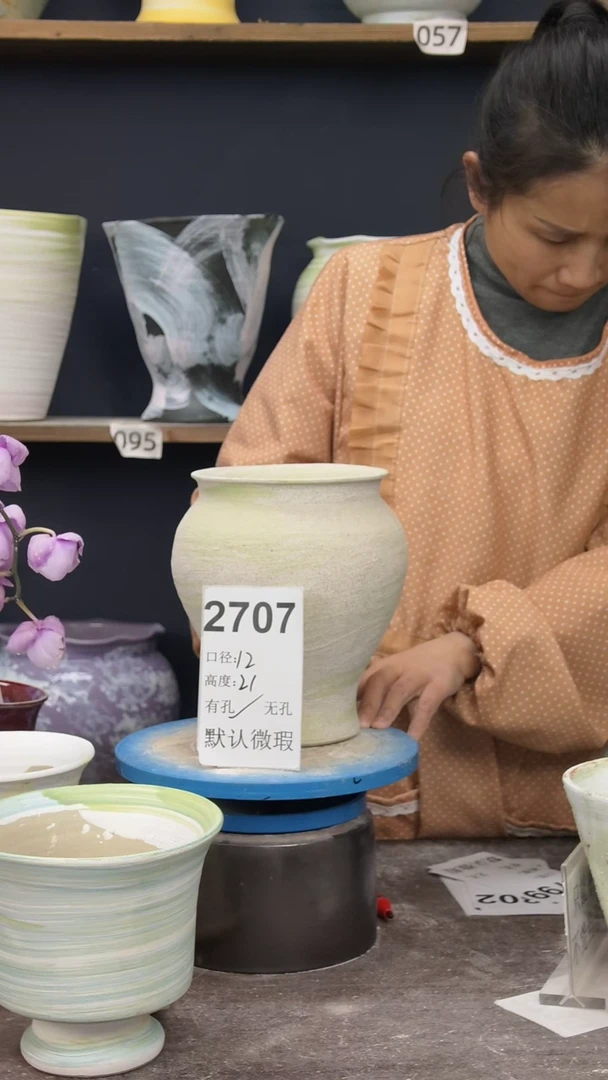 景德镇花盆默认微瑕2707