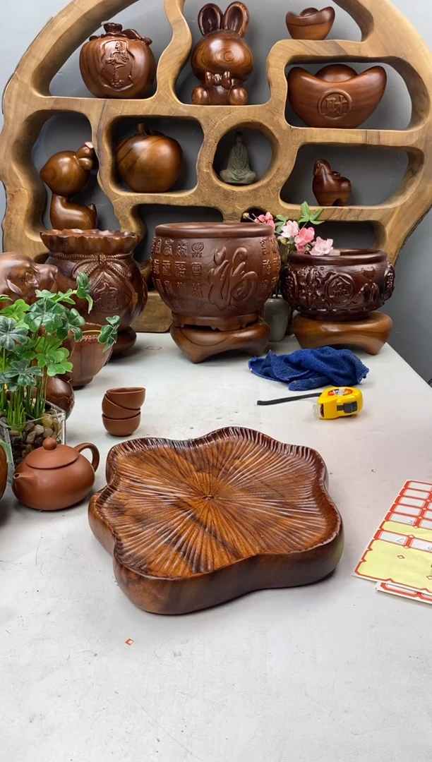 香樟木A13荷叶干泡/尺寸31*23*4