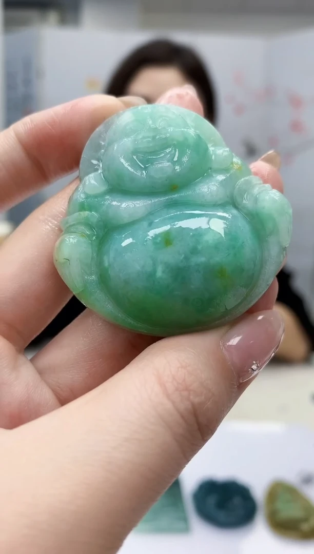 【闪购商品】定制翡翠未镶嵌4829jw-毛货挂件10