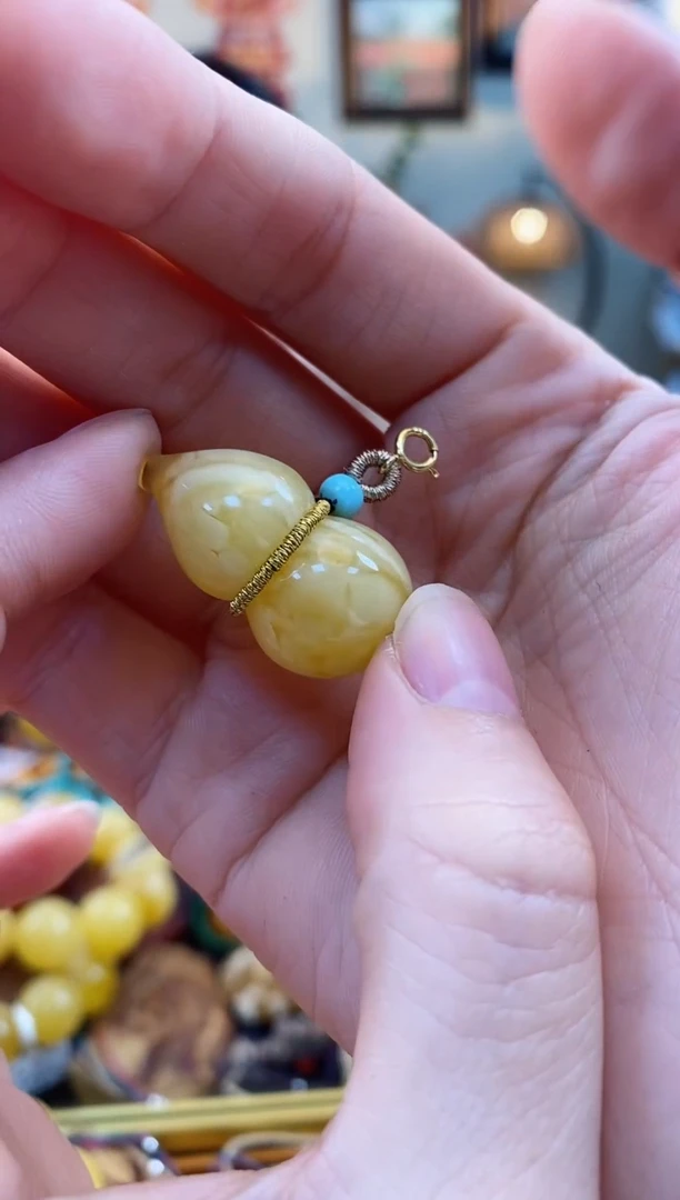 【闪购商品】琥珀颈饰未镶嵌吊坠