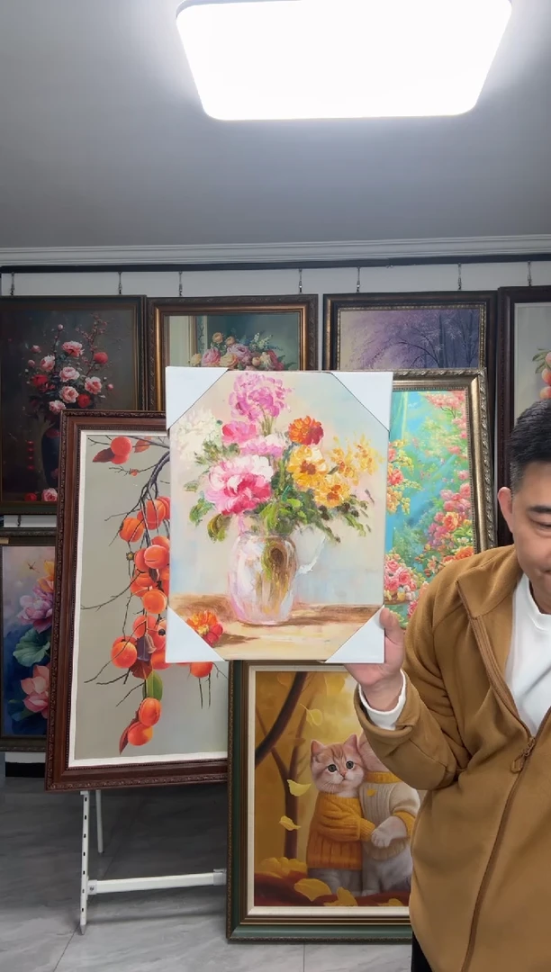 油画清*闪购纯手绘油画30*40花卉