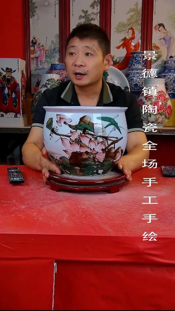 摆件手景德镇陶瓷 全场手工绘5