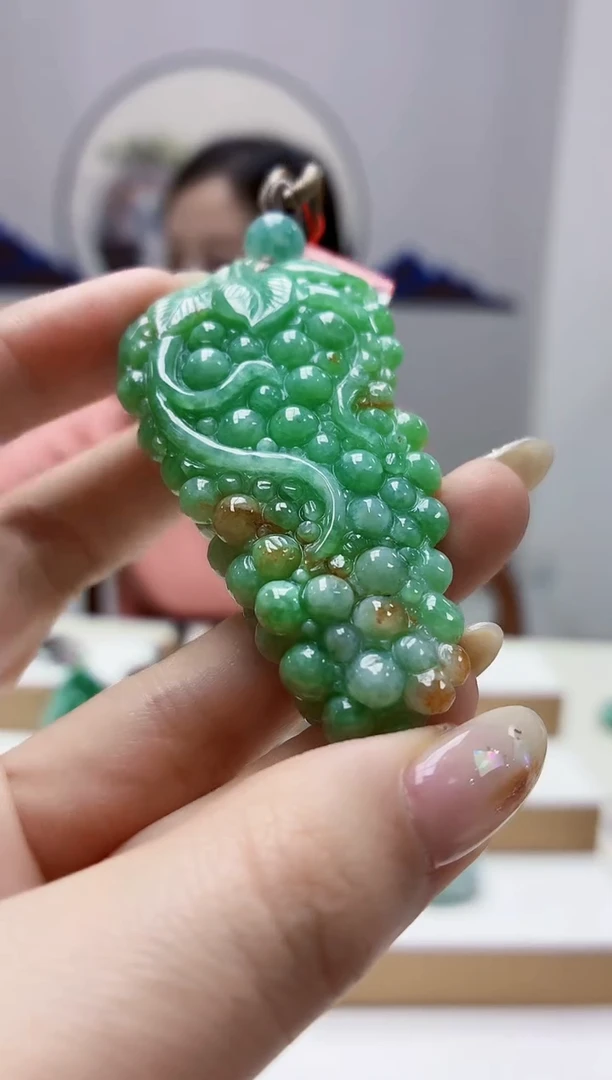 未镶嵌定制翡翠4852jw-毛货挂件11