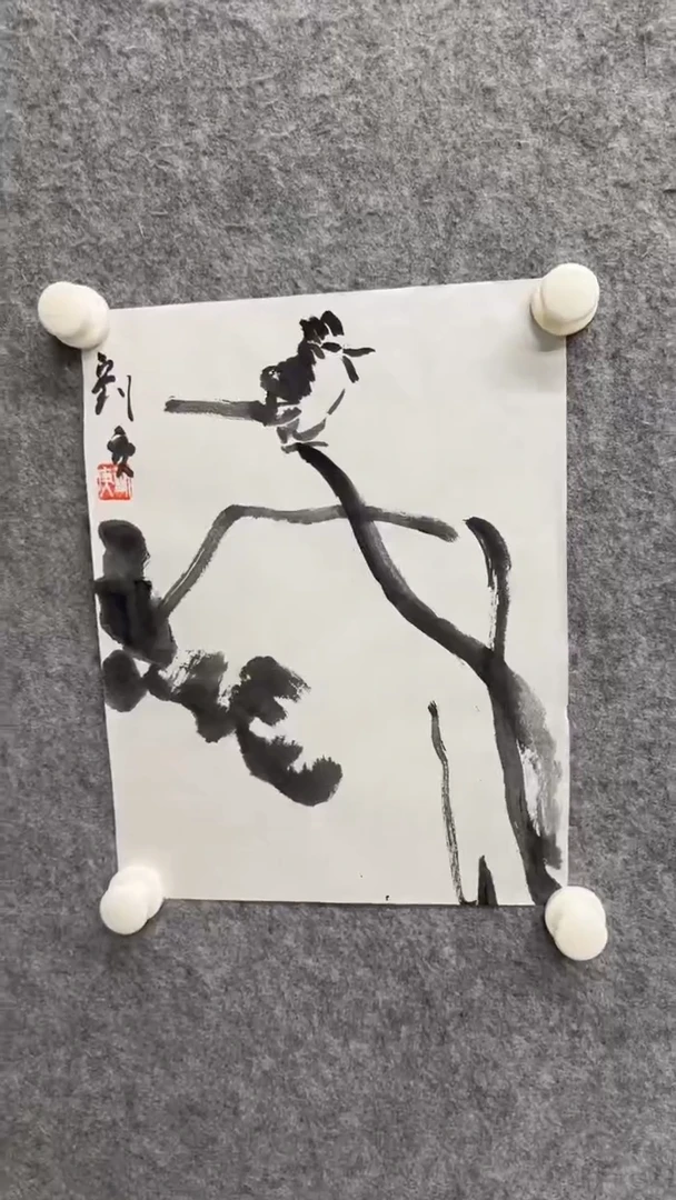 国画写意画花鸟画手绘
