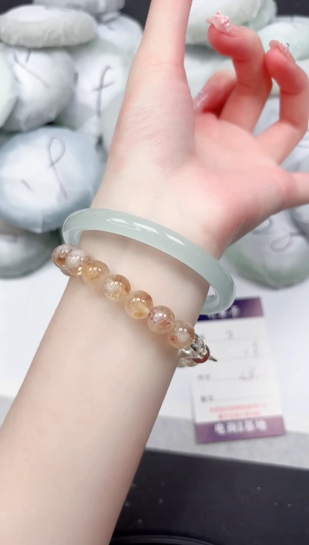 未镶嵌手镯石英质玉2-58