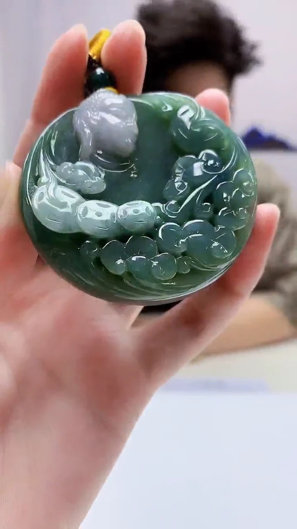 定制翡翠未镶嵌4688zm-毛货挂件佛38