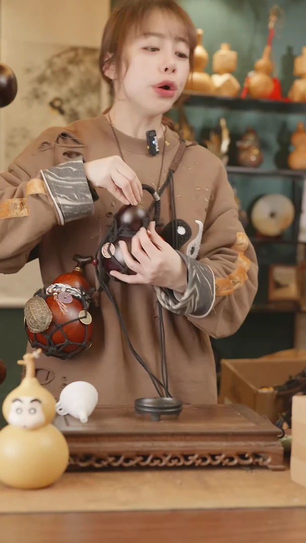 【闪购商品】36号精品天然大漆工艺防渗内胆酒葫芦~