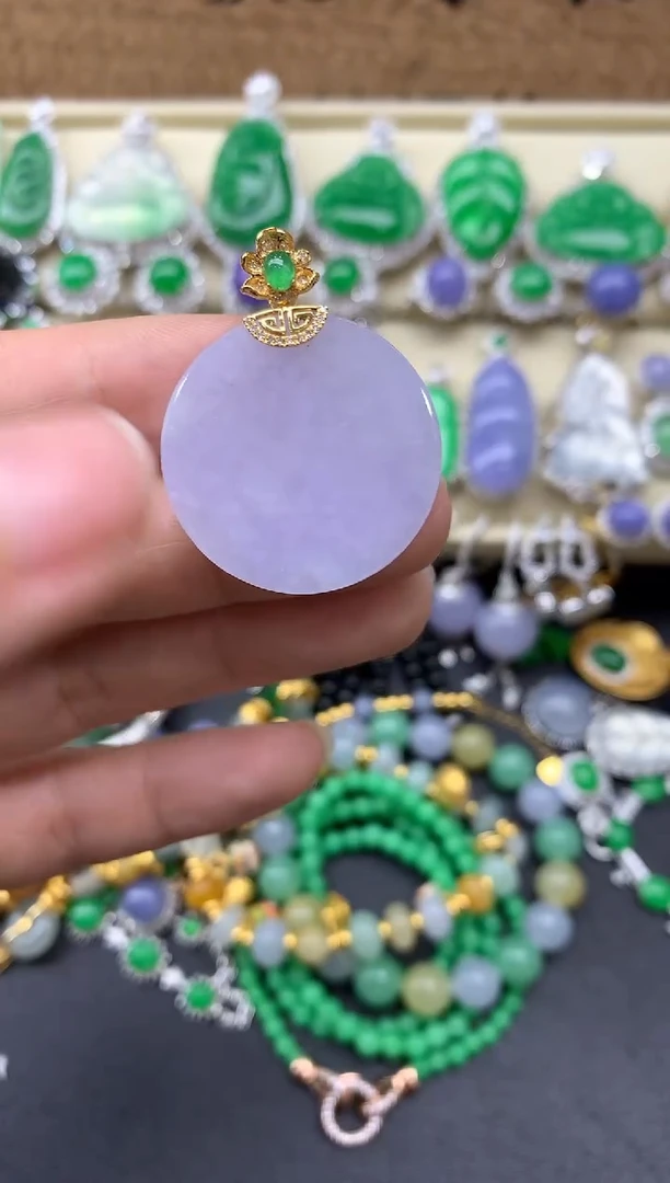 【闪购商品】翡翠颈饰18K金镶嵌283-中国好珍宝