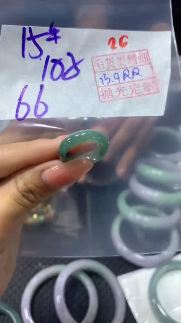 未镶嵌定制翡翠26毛货需精细抛光定制+多样性发1+66