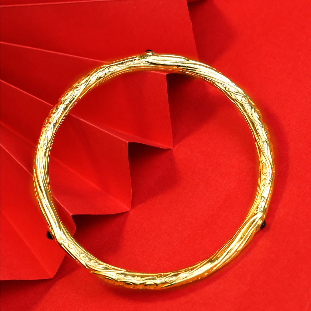 足银手镯 乾坤圈经典简约女款气质时尚百搭精美