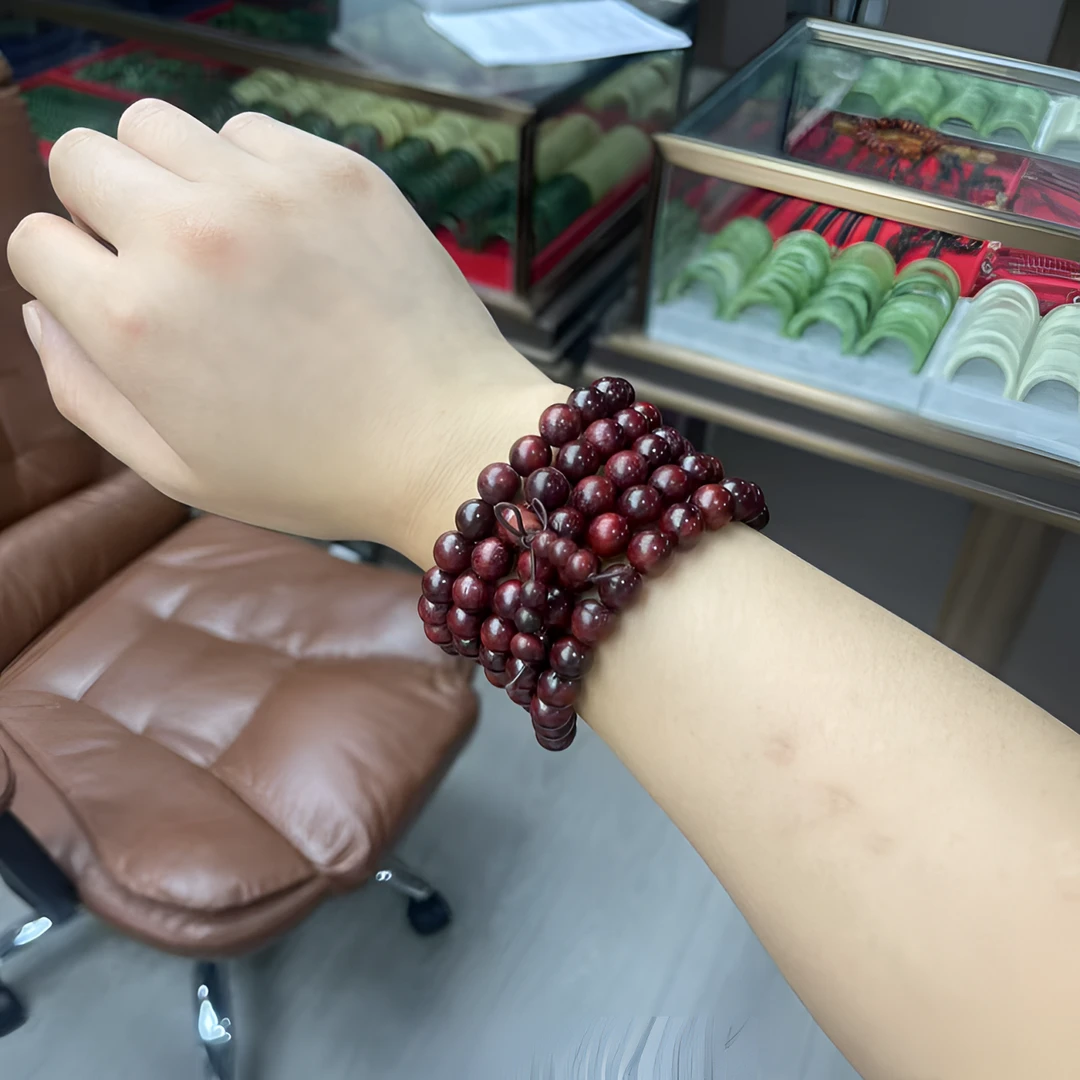 【普陀山周周】小叶紫檀手串10mm×108颗檀木