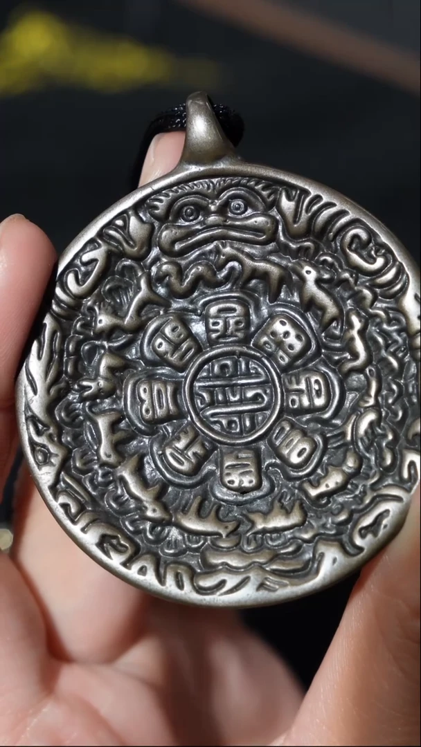 铜铁合金类加*达眉蛙九宫八卦牌/吊坠/挂饰
