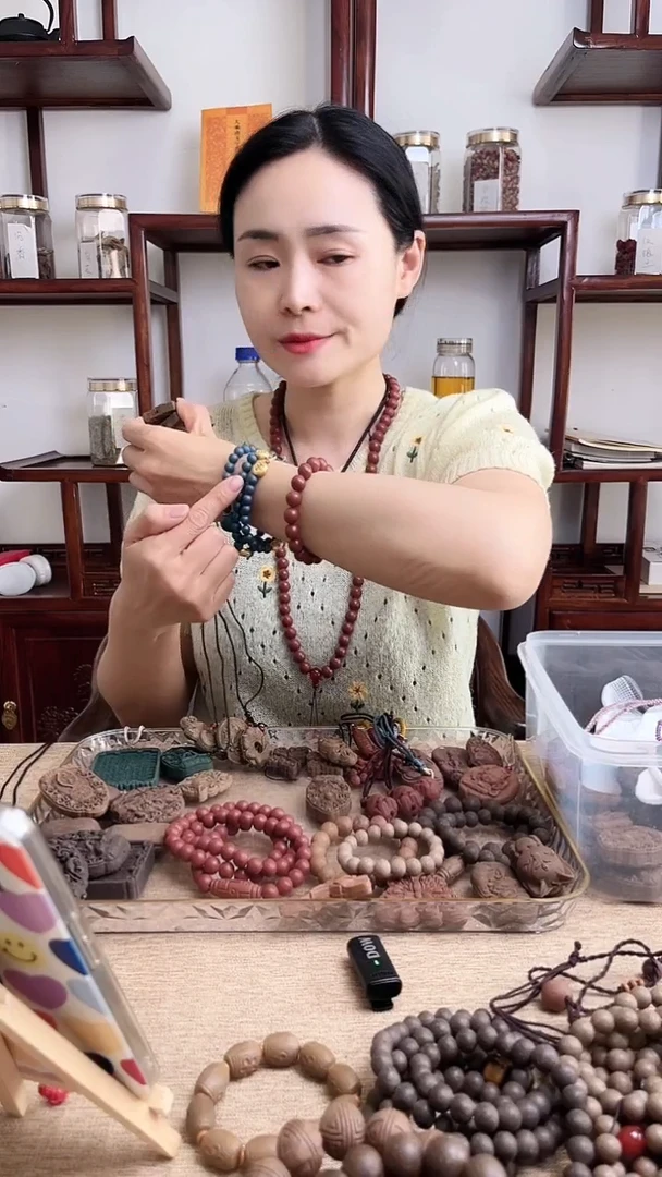 泥塑如梦令 三圈手串