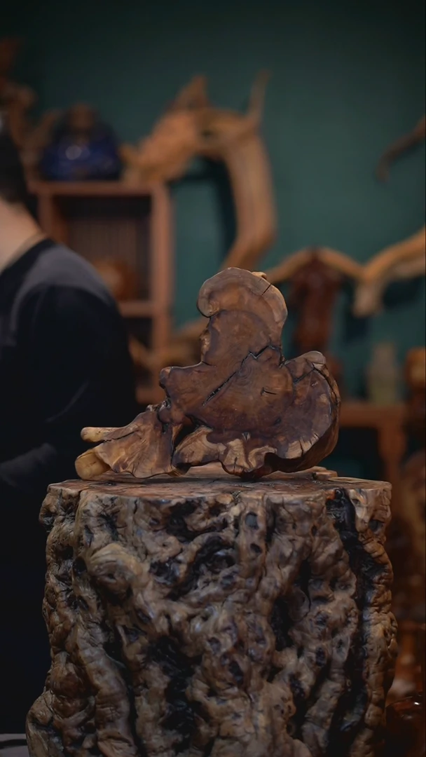 【闪购商品】枣木雷击枣木底座