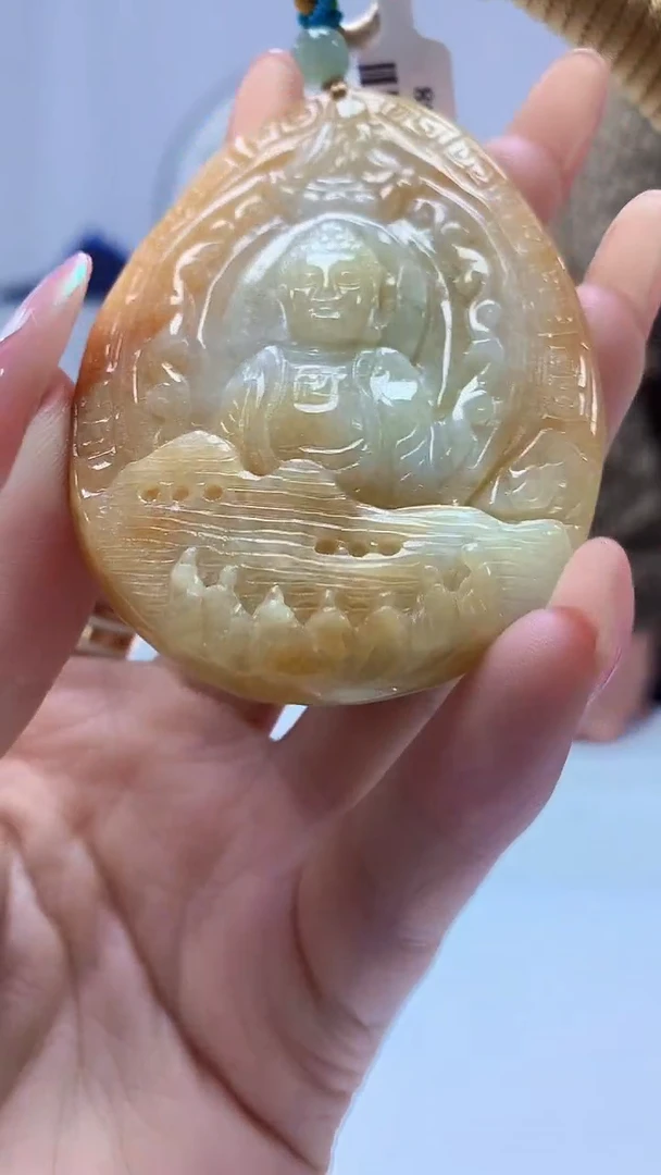 【闪购商品】定制翡翠未镶嵌4812DD-毛货挂件17