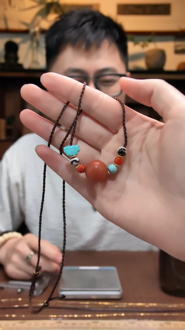 未镶嵌蜜蜡裸石蜜蜡单珠颈链YX多样性发一