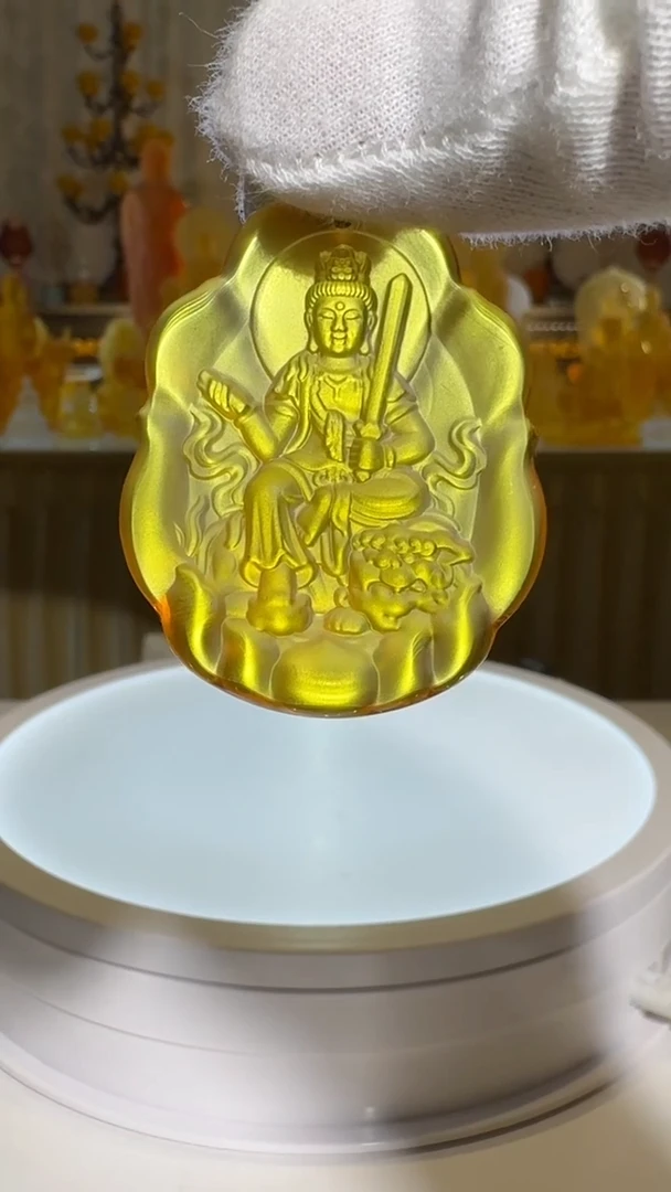 手工艺品琉璃匠门琉璃文殊挂件