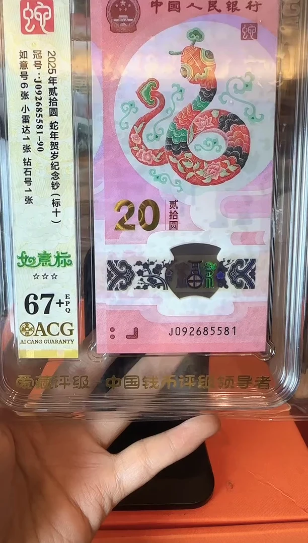 塑料2025 蛇钞 爱藏标十 啊啊啊啊