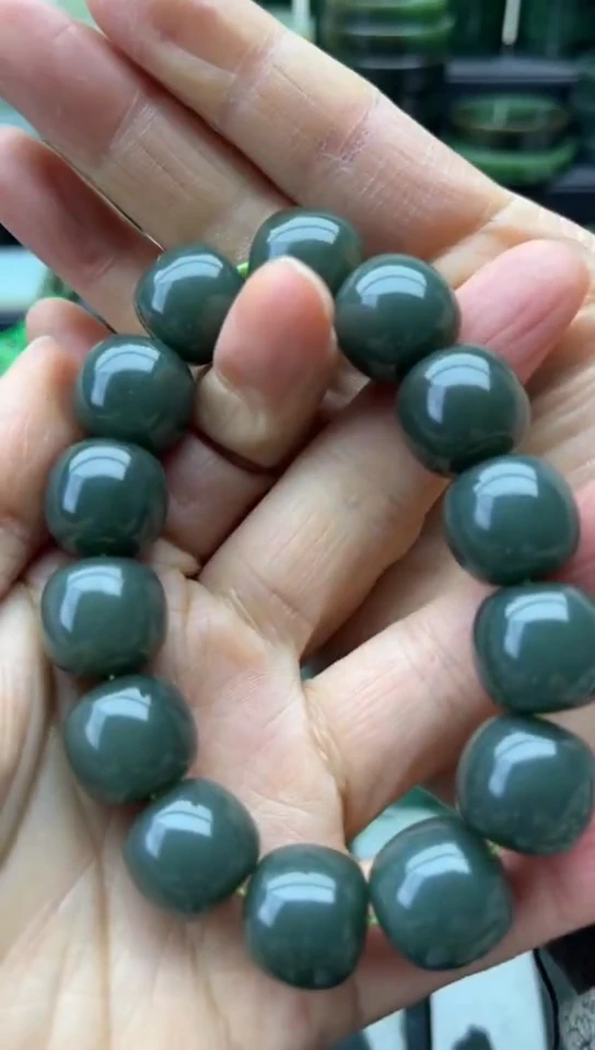 未镶嵌和田玉珠宝半成品手串