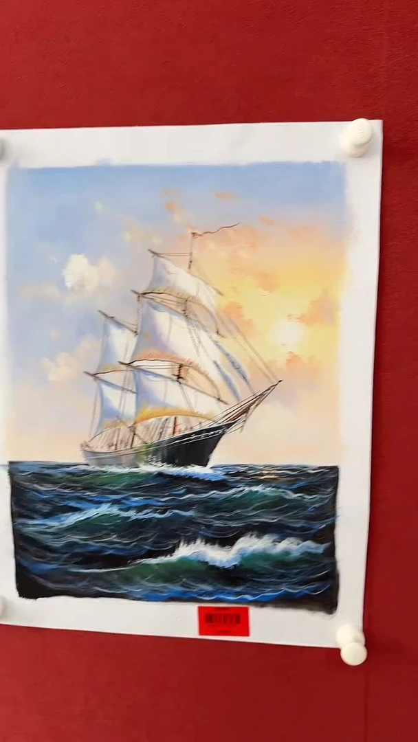 国画杨风顺绘画1pc油画山水