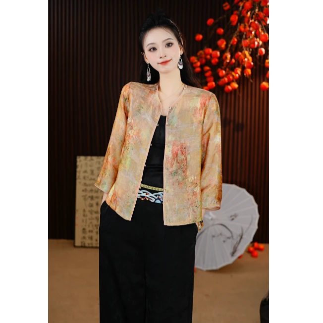 【彩韵】小鱼高定新中式国风外套