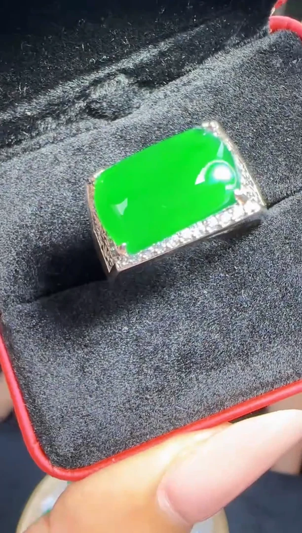 未镶嵌定制翡翠翡翠戒指13