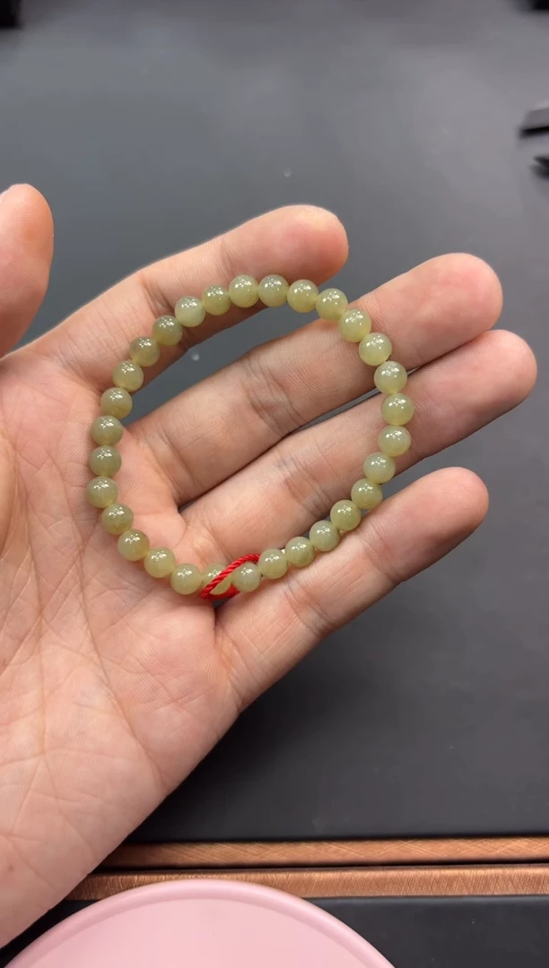 【闪购商品】和田玉手串未镶嵌若羌微色差卡6