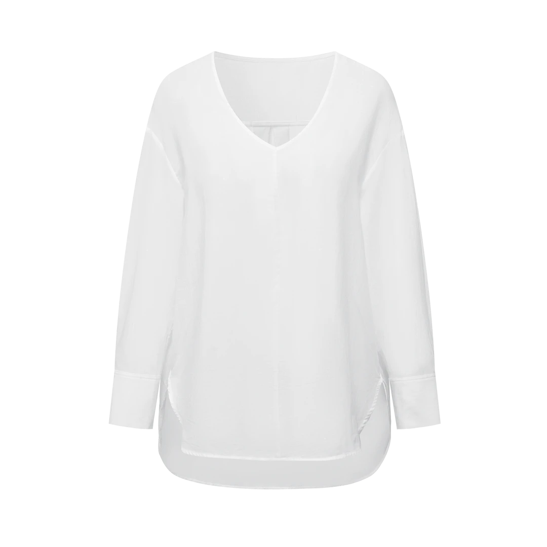 佛系衬衫 微透长袖上衣